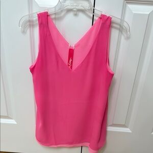 Lily Pulitzer - Pink Sleeveless V-Neck Top